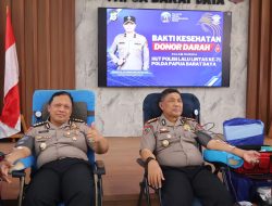 Setetes Darah, Sejuta Harapan: Ditlantas Polda Papua Barat Daya Gelar Donor Darah di HUT ke-71