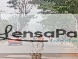 Kualitas Udara di Aimas Mulai Memburuk, Kapolres Sorong Imbau Masyarakat Gunakan Masker Saat Beraktivitas Luar