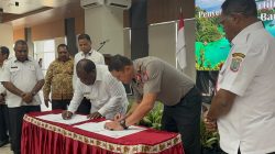 Bukti Nyata Sinergi Pemimpin, Pemkab Sorong Hibahkan 10 Hektare Tanah demi Mako Polda Papua Barat Daya