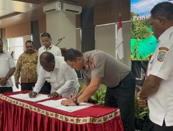 Bukti Nyata Sinergi Pemimpin, Pemkab Sorong Hibahkan 10 Hektare Tanah demi Mako Polda Papua Barat Daya