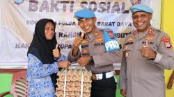 HUT ke-24 Propam Polri, Bidpropam Polda Papua Barat Daya Hadir Bawa Sembako dan Air Bersih untuk Warga
